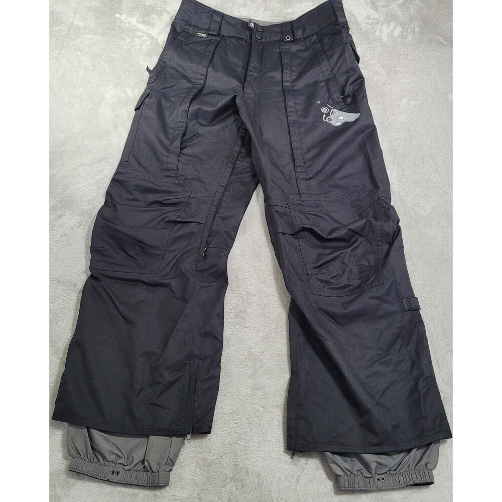 Burton Vent Snow Pants Mens Large Black Water Resistant Cargo Ski Snowboard